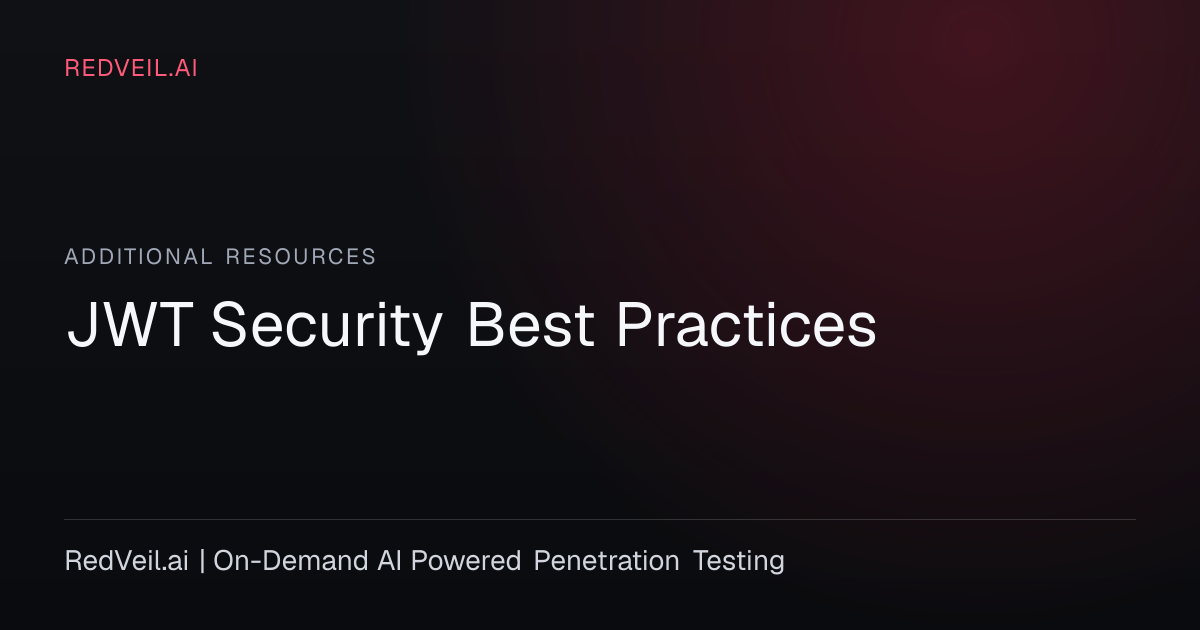JWT Security Best Practices | Token Authentication Guide | RedVeil.ai